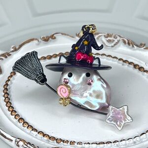 Handmade Premium Freshwater Flameball Pearl Witch 🧙 Detachable Pendant